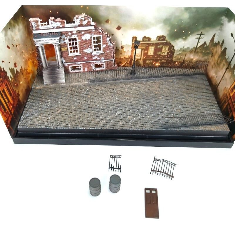 European-Style Building War Diorama Base,FTD-004 - Dioramas - bbhobbymodels