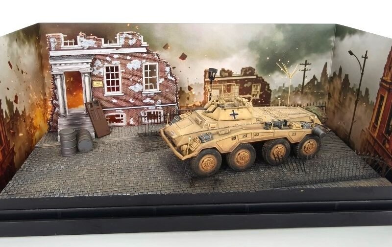 European-Style Building War Diorama Base,FTD-004 - Dioramas - bbhobbymodels