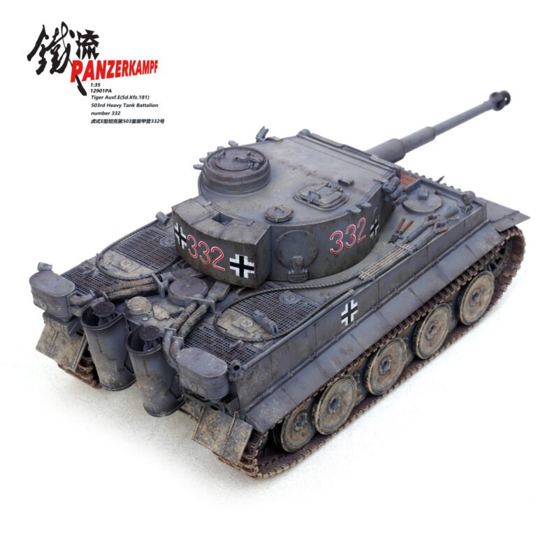 12901PA-Tiger Ausf.E(Sd.Kfz.181) 503rd Heavy Tank Battalion number 332, 1:35 - Panzerkampf - bbhobbymodels