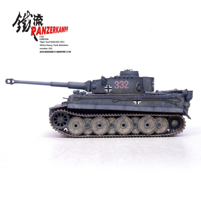 12901PA-Tiger Ausf.E(Sd.Kfz.181) 503rd Heavy Tank Battalion number 332, 1:35 - Panzerkampf - bbhobbymodels