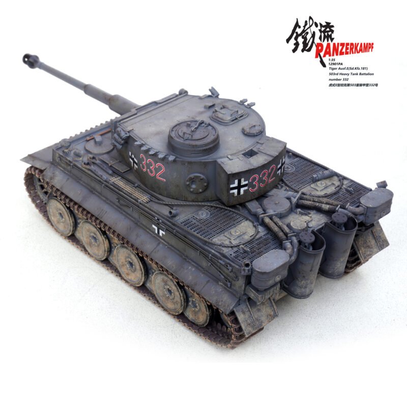 12901PA-Tiger Ausf.E(Sd.Kfz.181) 503rd Heavy Tank Battalion number 332, 1:35 - Panzerkampf - bbhobbymodels